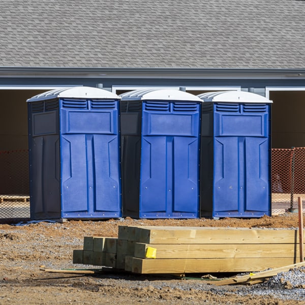 how do you ensure the portable restrooms are secure and safe from vandalism during an event in Rogers City